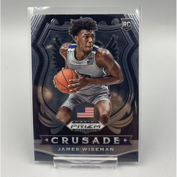 2020-21 Panini Prizm Draft Picks Crusade #82 James Wiseman RC Golden State - Picture 4 of 4
